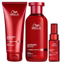 wella professionals ultimate repair miracle hair rescue spray 30ml shampoo 250ml and conditioner 200ml