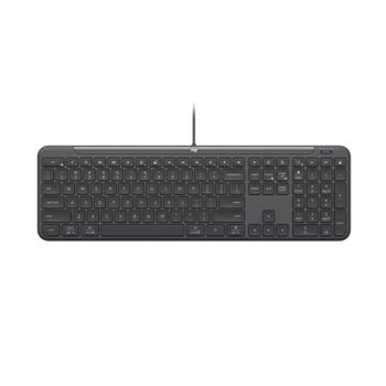 Teclado Logitech Signature Slim K620 alámbrico de tamaño completo con teclas de tijera y USB-C