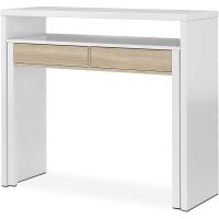 habitdesign bureau mesa de escritorio extensible blancoroble