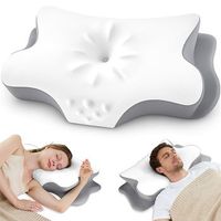 almohada cervical de espuma viscoelastica apta tanto para dormir de lado como boca arriba de rebote lento almohada alta y baja