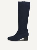 caprice boots blue made of textiles with block heel size 40