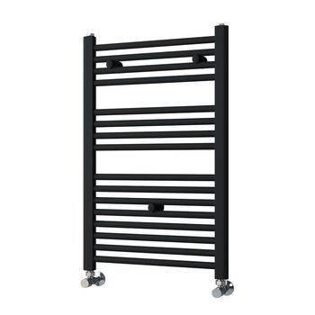 Kibath Secatoallas Radiador Circuito Calefacción De 80 Cm X 50 Cm Acabado Negro Mate Fabricado En Acero