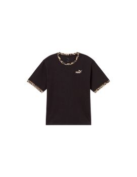 Camiseta Puma Ess Graphic Animal R Black Le Mujer