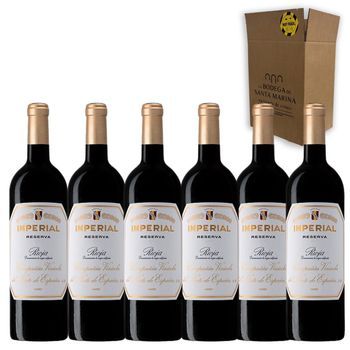 Cune Imperial Reserva, Vino Tinto, España, Pack 6 Botellas 75 Cl, 13,5% Vol.