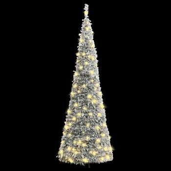 Árbol De Navidad | Decoraciones De Navidad Artificial Desplegable Con Nieve 100 Led 150cm