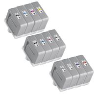 original multipack canon imageprograf pro-4100s printer ink cartridges 12 pack -0810c001aa