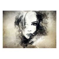 papel pintado 3d - mysterious girl 350x245 cm