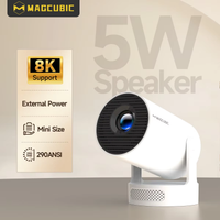 proyector magcubic hy300 pro con doble conexion wifi 290 ansi resolucion nativa de 720p compatibilidad con 8k android 14 procesador allwinner h726 bt54 ideal para el cine en casa y al aire