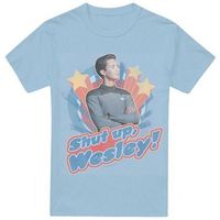 star trek camiseta shut up wesley para hombre