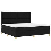 cama tapizada 200x200x128 cm  - negro