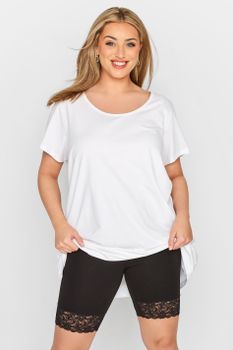 Pantalones Cortos Negros Puntilla, Mujer Curvy Y Tallas Grandes, Yours For Good
