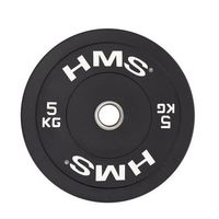 parachoques olimpico 5 kg negro hms bbr05