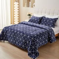 edredon nordico borreguito poliester azul indigo 135150 2 fundas