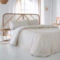 funda nordica nansa 100 percal algodon 144 hilos beige  cama 150