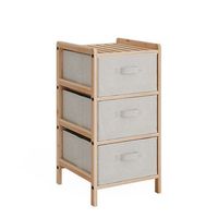 mueble de bano bruno 345 x 67 cm con 3 cajones de tela vicco