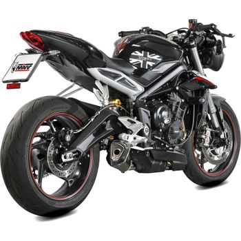 Silenciador de escape Triumph Street Triple 765 MIVV Delta Race negro
