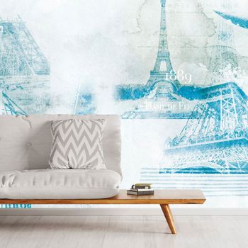 Papel pintado mapa de la torre eiffel  364x270cm