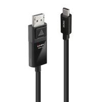 lindy 43343 adaptador de cable de vadeo 3 m usb tipo c displayport negro
