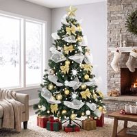 arbol de navidad de pvc metal homcom 180 cm - verde