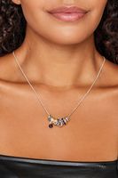 collar plateado surtido arandelas