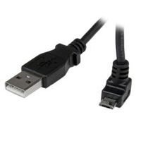 cable adaptador 1m usb a macho a micro usb b macho acodado en angulo hacia arriba para telafono mavil