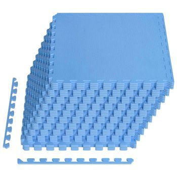 Alfombrillas De Piso 40 Pcs Azul 14,4 M² Espuma Eva Vidaxl