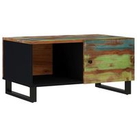 mesa de centro madera reciclada y contrachapada 80x50x40 cm vidaxl