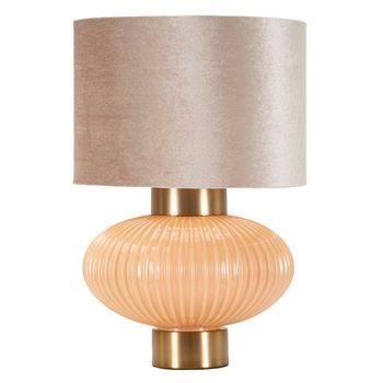 Lámpara De Mesa De Cristal Perla Ø 33x49 Cm
