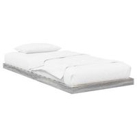 cama individual  cama para adulto  estructura de cama de suelo gris sonoma 100 x 200 cm