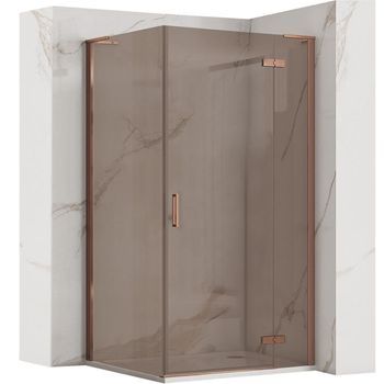 Cabina De Ducha Rea Hugo 80x80 Brush Copper