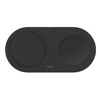 belkin boostcharge pro estacion magnetica de carga inalambrica 2 en 1 con tecnologia qi2 15w negra