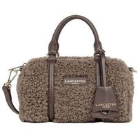 lancaster bolso de mano bolso bowling con cremallera s moumoute marron para mujer
