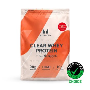 Clear Whey Protein y Colágeno - 960g - 40raciones - Arándano y Frambuesa
