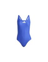 banador de natacion adidas 3 bars suit mujer azul