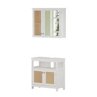 conjunto de muebles de bano rosario 2 piezas vicco