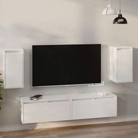 pack 2 uds armario de pared  mueble pared madera maciza de pino blanco 30x30x60 cm cfw740533