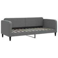 sofa cama  cama individual  cama para adultos tela gris oscuro 80x200 cm