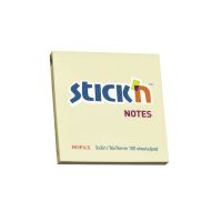 value stickn sticky notes 76x76mm pastel yellow pk12