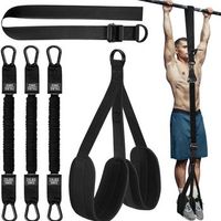 banda de dominadas  banda de entrenamiento para dominadas - ayuda para dominadas para entrenamiento de fuerza y fitness black 210 libras