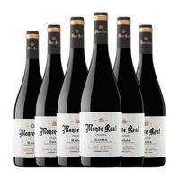 bodegas riojanas vino tinto monte real rioja crianza 75 cl 135 vol pack de 6 unidades