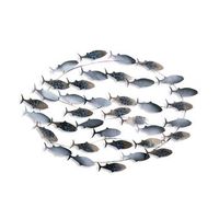 decoracion pared de metal alabalrk 3 multicolor 94x58x4 cm
