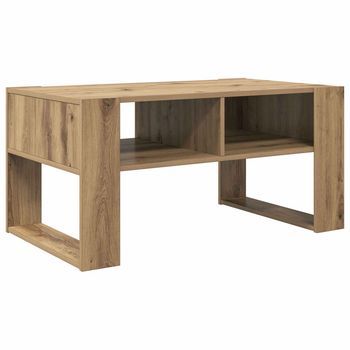 Mesa De Café Roble Artisan 92 X 53 X 45 Cm Madera De Ingeniería Vidaxl