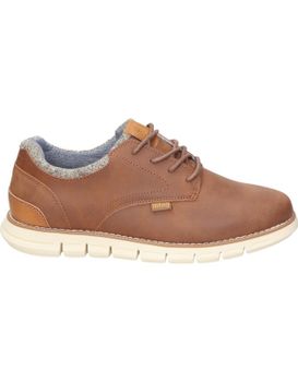 Zapatos Para Hombre Mustang Kota 84683 Marrón Cuero 43