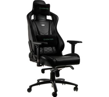 NOBLECHAIRS Epic Gaming Chair - Black & Green, Black