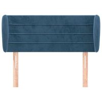 cabecero cama mueble de dormitorio de terciopelo oscuro 103 x 23 x 7888 cm azul m020007980