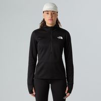 the north face winter warm pro 14 zip camiseta de running mujeres - negro