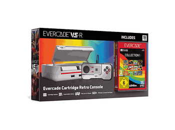 Consola retro - Evercade VS-R Classic Retro, 1 mando, HDMI, Gris + Cartucho de juego Activision Collection (con 15 juegos)