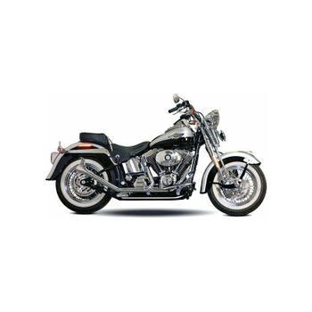 Sistema de escape Harley-Davidson Softail '00-'17 Paughco Fishtail 2-2 cromado