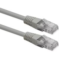 cable de red patch roline cat6 uutp 1 m gris