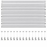 colgar cuadros sin agujeros packs eurohang 6 9 12 metros guias aluminio 150 cm con 6 12 y 15 colgadores automatico nylon